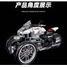 JIESTAR 91024 non  XE MÁY BA BÁNH HONDA NEWING bộ đồ chơi xếp lắp ráp ghép mô hình Motorcycle Motorbike HONDA NEO WING Xe Hai Bánh 996 khối