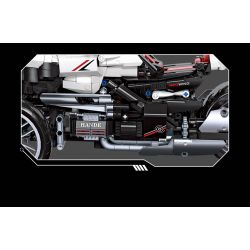 JIESTAR 91024 non  XE MÁY BA BÁNH HONDA NEWING bộ đồ chơi xếp lắp ráp ghép mô hình Motorcycle Motorbike HONDA NEO WING Xe Hai Bánh 996 khối