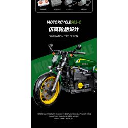 JIESTAR 91022 non  BENELLI 502C bộ đồ chơi xếp lắp ráp ghép mô hình  Kỹ Thuật Công Nghệ Cao Mô Hình Phương Tiện 765 khối