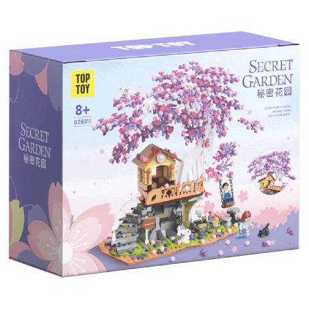 TOP TOY DZ6011 6011 TC2009 2009 non  KHU VƯỜN BÍ MẬT bộ đồ chơi xếp lắp ráp ghép mô hình Modular Buildings SECRET GARDEN Mô Hình Nhà Cửa 1000 khối