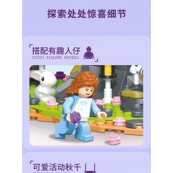 TOP TOY DZ6011 6011 TC2009 2009 non  KHU VƯỜN BÍ MẬT bộ đồ chơi xếp lắp ráp ghép mô hình Modular Buildings SECRET GARDEN Mô Hình Nhà Cửa 1000 khối