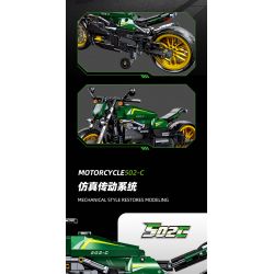 JIESTAR 91022 non  BENELLI 502C bộ đồ chơi xếp lắp ráp ghép mô hình  Kỹ Thuật Công Nghệ Cao Mô Hình Phương Tiện 765 khối