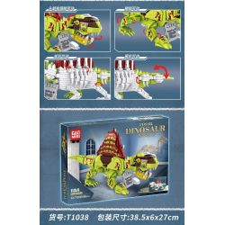 GAOMISI T1038 1038 non  DIMETRODON bộ đồ chơi xếp lắp ráp ghép mô hình Creator FOSSIL DINOSAUR MUSEUM DIMETRODON Sáng Tạo 415 khối