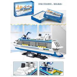 ZHEGAO 01030 non  TÀU DU LỊCH bộ đồ chơi xếp lắp ráp ghép mô hình Creator Expert CRUISE LINER MOLECULAR OF THE SEAS Chuyên Gia Sáng Tạo 2428 khối