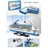 ZHEGAO 01030 non  TÀU DU LỊCH bộ đồ chơi xếp lắp ráp ghép mô hình Creator Expert CRUISE LINER MOLECULAR OF THE SEAS Chuyên Gia Sáng Tạo 2428 khối