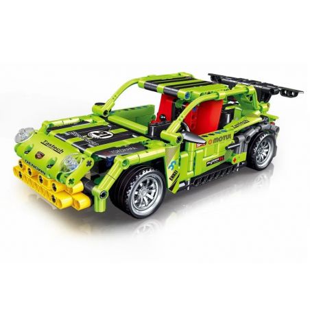 ZHEGAO QL1241 1241 non  XE KÉO GÓI MÀU XANH LÁ CÂY bộ đồ chơi xếp lắp ráp ghép mô hình  MACHINERY Kỹ Thuật Công Nghệ Cao Mô Hình Phương Tiện 494 khối