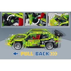 ZHEGAO QL1241 1241 non  XE KÉO GÓI MÀU XANH LÁ CÂY bộ đồ chơi xếp lắp ráp ghép mô hình  MACHINERY Kỹ Thuật Công Nghệ Cao Mô Hình Phương Tiện 494 khối