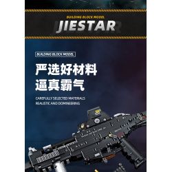 JIESTAR 92401 non  SÚNG TIỂU LIÊN UMP45 bộ đồ chơi xếp lắp ráp ghép mô hình Gun 1609 khối