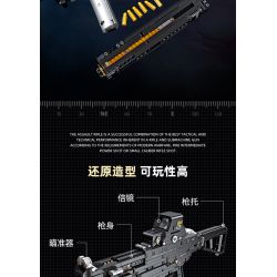 JIESTAR 92401 non  SÚNG TIỂU LIÊN UMP45 bộ đồ chơi xếp lắp ráp ghép mô hình Gun 1609 khối