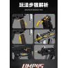 JIESTAR 92401 non  SÚNG TIỂU LIÊN UMP45 bộ đồ chơi xếp lắp ráp ghép mô hình Gun 1609 khối