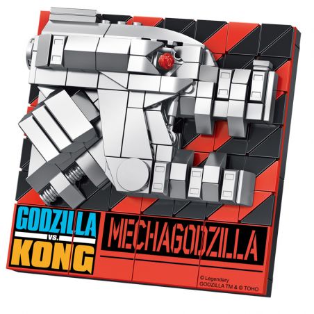 INBRIXX 687503 non  CHÂN DUNG ĐẦU GODZILLA CƠ KHÍ bộ đồ chơi xếp lắp ráp ghép mô hình MECHAGODZILLA 269 khối