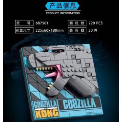 INBRIXX 687501 non  HÌNH ĐẠI DIỆN THẦN ZILLA bộ đồ chơi xếp lắp ráp ghép mô hình GODZILLA 229 khối