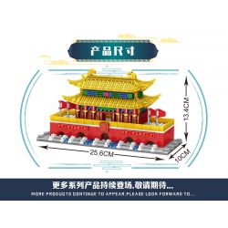 ZHEGAO QL0971 0971 non  QUẢNG TRƯỜNG THIÊN AN MÔN bộ đồ chơi xếp lắp ráp ghép mô hình 688 khối