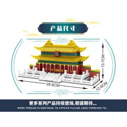 ZHEGAO QL0970 0970 non  HỘI TRƯỜNG HÒA HỢP TỐI CAO bộ đồ chơi xếp lắp ráp ghép mô hình 703 khối