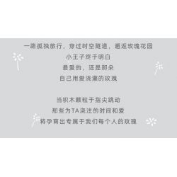 PANTASY 86302 non  HOÀNG TỬ BÉ BÔNG HỒNG VĨNH CỬU bộ đồ chơi xếp lắp ráp ghép mô hình Creator LE PETIT PRINCE Sáng Tạo