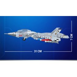 KUYU MOXING KY7060 7060 non  J-MÁY BAY CHIẾN ĐẤU 15 bộ đồ chơi xếp lắp ráp ghép mô hình HIGH-TECH PRODUCTS 456 khối