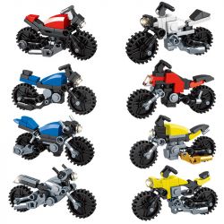 MINGDI K216 non  8 LOẠI Ô TÔ TÍCH LUỸ NHANH bộ đồ chơi xếp lắp ráp ghép mô hình Creator Sáng Tạo