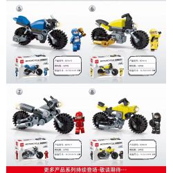 MINGDI K216 non  8 LOẠI Ô TÔ TÍCH LUỸ NHANH bộ đồ chơi xếp lắp ráp ghép mô hình Creator Sáng Tạo