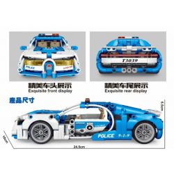 TA GAOLE T3039 3039 non  LÙI XE CẢNH SÁT bộ đồ chơi xếp lắp ráp ghép mô hình  Kỹ Thuật Công Nghệ Cao Mô Hình Phương Tiện 403 khối