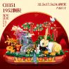 WOMA C0351 0351 non  THỎ QI YANGMEI CORNUCOPIA bộ đồ chơi xếp lắp ráp ghép mô hình Chinese Traditional Festivals Lễ Hội Cổ Truyền 1952 khối
