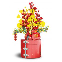 WOMA C0350 0350 non  NĂM CON THỎ GIÀU CÓ VÀ TỐT LÀNH bộ đồ chơi xếp lắp ráp ghép mô hình Chinese Traditional Festivals Lễ Hội Cổ Truyền 971 khối