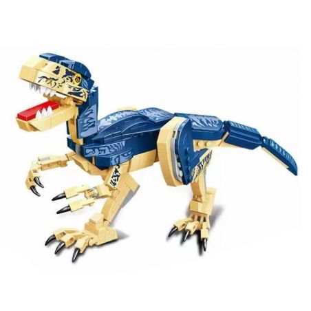 HSANHE CACO 33006 non  CĂN CỨ KHỦNG LONG OVIRAPTOR bộ đồ chơi xếp lắp ráp ghép mô hình 432 khối