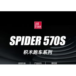 JIESTAR 92015 non  MCLAREN 570S NHỆN tỷ lệ 1:14 bộ đồ chơi xếp lắp ráp ghép mô hình Creator Expert MCLAREN 570S SPIDER Chuyên Gia Sáng Tạo 1195 khối