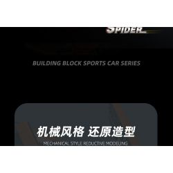 JIESTAR 92015 non  MCLAREN 570S NHỆN tỷ lệ 1:14 bộ đồ chơi xếp lắp ráp ghép mô hình Creator Expert MCLAREN 570S SPIDER Chuyên Gia Sáng Tạo 1195 khối