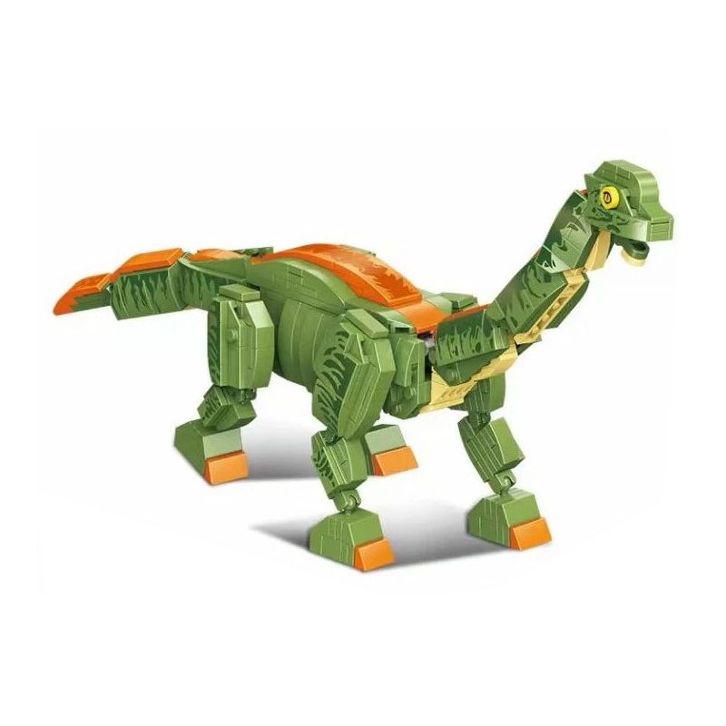 HSANHE CACO 33004 non  CĂN CỨ KHỦNG LONG BRACHIOSAURUS bộ đồ chơi xếp lắp ráp ghép mô hình 437 khối