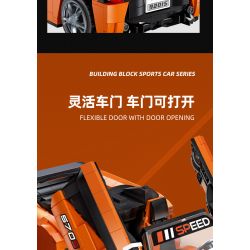 JIESTAR 92015 non  MCLAREN 570S NHỆN tỷ lệ 1:14 bộ đồ chơi xếp lắp ráp ghép mô hình Creator Expert MCLAREN 570S SPIDER Chuyên Gia Sáng Tạo 1195 khối