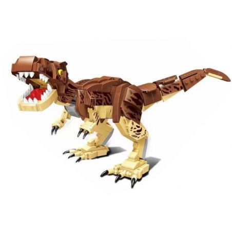 HSANHE CACO 33001 non  CĂN CỨ KHỦNG LONG TYRANNOSAURUS REX bộ đồ chơi xếp lắp ráp ghép mô hình 479 khối