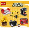 HSANHE CACO 30005 non  6 LOẠI ĐỒ GIA DỤNG MINI bộ đồ chơi xếp lắp ráp ghép mô hình Creator CREATIVE APPLIANCES Sáng Tạo 652 khối