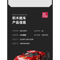 JIESTAR 92011 non  LYKAN HYPERSPORT tỷ lệ 1:14 bộ đồ chơi xếp lắp ráp ghép mô hình Creator Expert Chuyên Gia Sáng Tạo 1182 khối