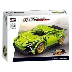Decool 3822 Jisi 3822 non  LAMBORGHINI SIAN FKP 37 bộ đồ chơi xếp lắp ráp ghép mô hình  Kỹ Thuật Công Nghệ Cao Mô Hình Phương Tiện 248 khối
