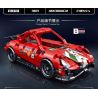 Decool 3821 Jisi 3821 non  FERRARI 488 GTE LÙI XE bộ đồ chơi xếp lắp ráp ghép mô hình  Kỹ Thuật Công Nghệ Cao Mô Hình Phương Tiện 248 khối