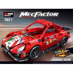 Decool 3821 Jisi 3821 non  FERRARI 488 GTE LÙI XE bộ đồ chơi xếp lắp ráp ghép mô hình  Kỹ Thuật Công Nghệ Cao Mô Hình Phương Tiện 248 khối