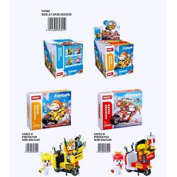 WOMA C0352 0352 non  TEAM FLASH NGON 4 KIỂU bộ đồ chơi xếp lắp ráp ghép mô hình Motorcycle Motorbike RAPID DELIVERY Xe Hai Bánh 1682 khối