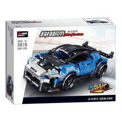 Decool 3819 Jisi 3819 non  XE THỂ THAO MCLAREN SENNA GTR LÙI bộ đồ chơi xếp lắp ráp ghép mô hình Speed Champions Racing Cars Đua Xe Công Thức 248 khối