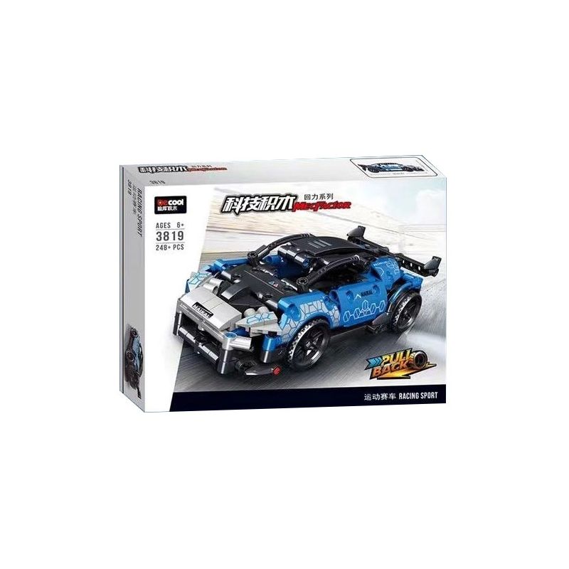 Decool 3819 Jisi 3819 non  XE THỂ THAO MCLAREN SENNA GTR LÙI bộ đồ chơi xếp lắp ráp ghép mô hình Speed Champions Racing Cars Đua Xe Công Thức 248 khối
