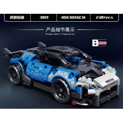 Decool 3819 Jisi 3819 non  XE THỂ THAO MCLAREN SENNA GTR LÙI bộ đồ chơi xếp lắp ráp ghép mô hình Speed Champions Racing Cars Đua Xe Công Thức 248 khối