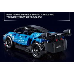 Decool 3819 Jisi 3819 non  XE THỂ THAO MCLAREN SENNA GTR LÙI bộ đồ chơi xếp lắp ráp ghép mô hình Speed Champions Racing Cars Đua Xe Công Thức 248 khối