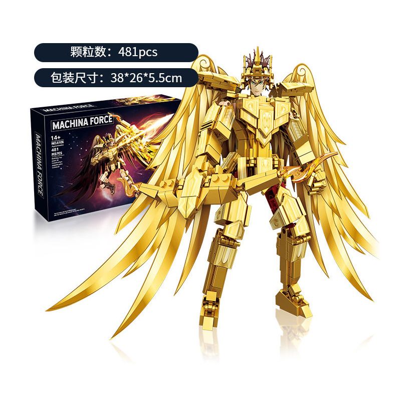 6106 non  KIM HẬU NHÂN MÃ bộ đồ chơi xếp lắp ráp ghép mô hình Movie & Game MACHINA FORCE Phim Và Trò Chơi 481 khối