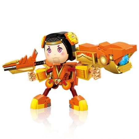 6104 non  MÁY MÓC LUBAN bộ đồ chơi xếp lắp ráp ghép mô hình Movie & Game MACHINA FORCE Phim Và Trò Chơi 505 khối