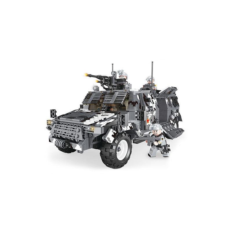 FORANGE FC6104 6104 non  CHIẾN BINH ĐÔNG PHONG bộ đồ chơi xếp lắp ráp ghép mô hình Military Army DONGFENG WARRIOR Quân Sự Bộ Đội 1633 khối