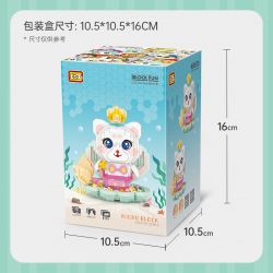 LOZ 8113 non  VỎ NÀNG TIÊN CÁ bộ đồ chơi xếp lắp ráp ghép mô hình Creator Sáng Tạo 1140 khối