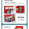 JIESTAR 55000 non  CỬA HÀNG TIỆN LỢI 24 GIỜ bộ đồ chơi xếp lắp ráp ghép mô hình City SHUTTLE SHOP Thành Phố 845 khối