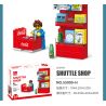 JIESTAR 55000 non  CỬA HÀNG TIỆN LỢI 24 GIỜ bộ đồ chơi xếp lắp ráp ghép mô hình City SHUTTLE SHOP Thành Phố 845 khối