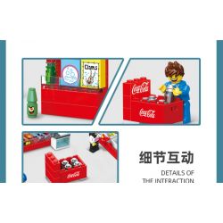 JIESTAR 55000 non  CỬA HÀNG TIỆN LỢI 24 GIỜ bộ đồ chơi xếp lắp ráp ghép mô hình City SHUTTLE SHOP Thành Phố 845 khối