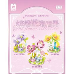 WISE BLOCK HA383023-S 383023-S non  THẾ GIỚI BIỂN HOA MUÔN MÀU 3 LOẠI HÌNH DÃ NGOẠI RỪNG KẸO BÔNG KHU VUI CHƠI GIẢI TRÍ FLOWER VINE GEM THÁC NƯỚC PIANO ÁNH TRĂNG bộ đồ chơi xếp lắp ráp ghép mô hình Creator THE FLOWER COLLECTION Sáng Tạo