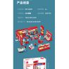 JIESTAR 55000 non  CỬA HÀNG TIỆN LỢI 24 GIỜ bộ đồ chơi xếp lắp ráp ghép mô hình City SHUTTLE SHOP Thành Phố 845 khối